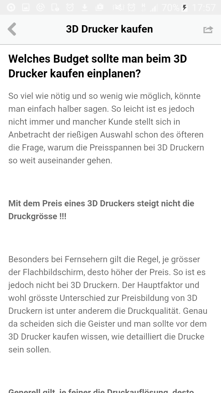 3D Drucker Test - Application sur Amazon Appstore