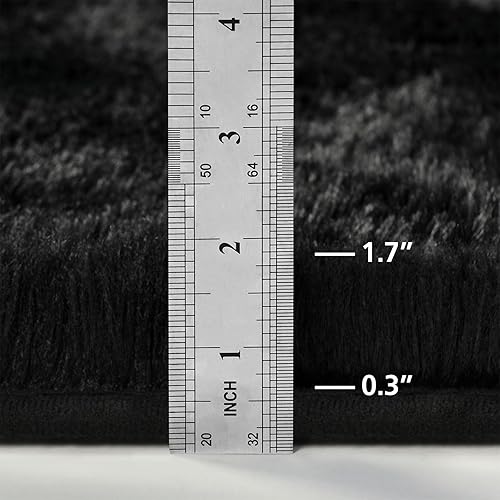 Miniatura 114 de Alfombra de pelo largo, mullida, afelpada, grande, 4 x 6 pies, teñido anudado, suave, esponjosa, sala de estar, dormitorio, interiores, habitación