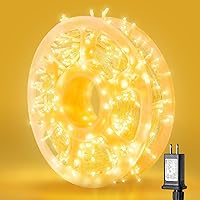 Vista 1 de Luces de Cadena LED de 165 Pies 500LED, Luces de Hadas Estrelladas LED, Luces de Cadena Parpadeantes Luces Decorativas con 8 Modos con Enchufe