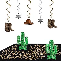 Vista 4 de Fanci-Fetti Western Icons (copper, gold, silver) Party Accessory (1 count) (1 Oz/Pkg)