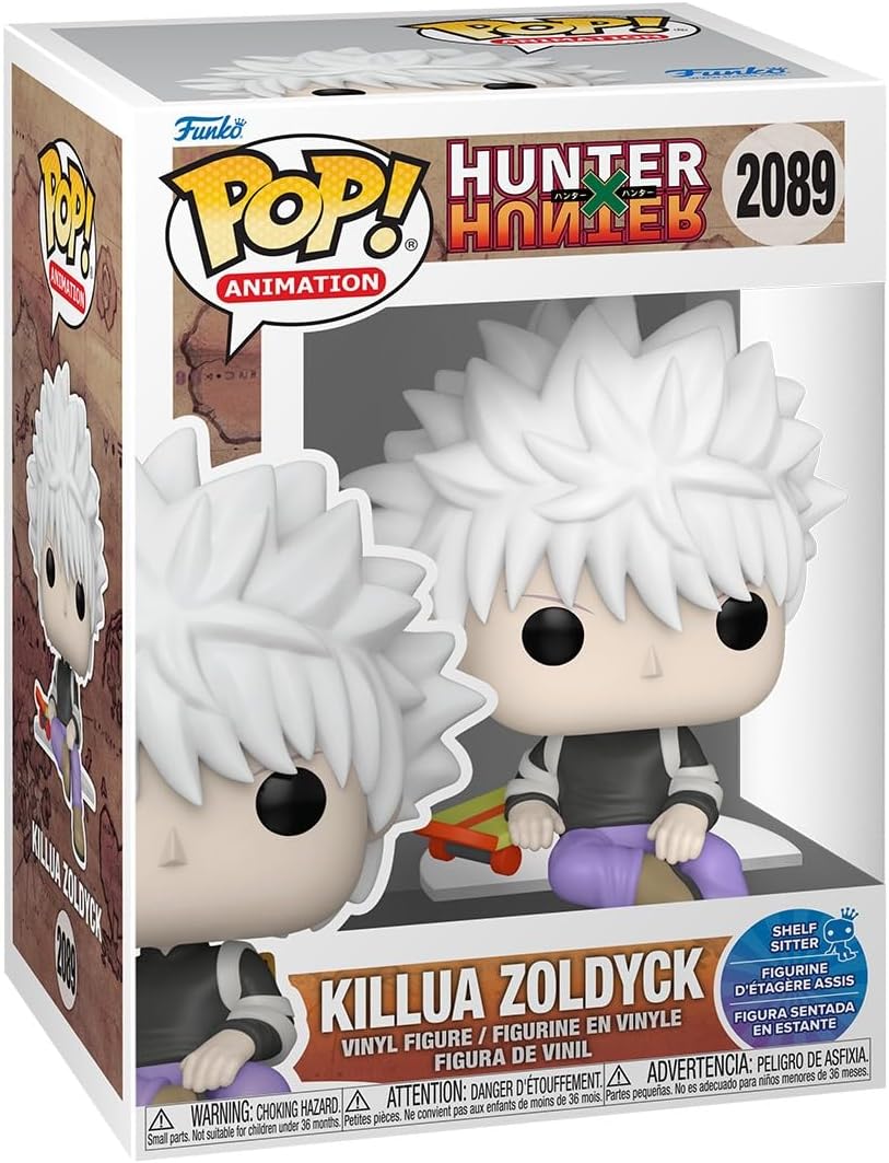 Funko Pop! Animation: Hunter X Hunter - Killua Zoldyck (Sitting) - Collectable Vinyl Figure - Gift Idea - Official Merchandise - Toys for Kids & Adults - Anime Fans - Model Figure for Collectors