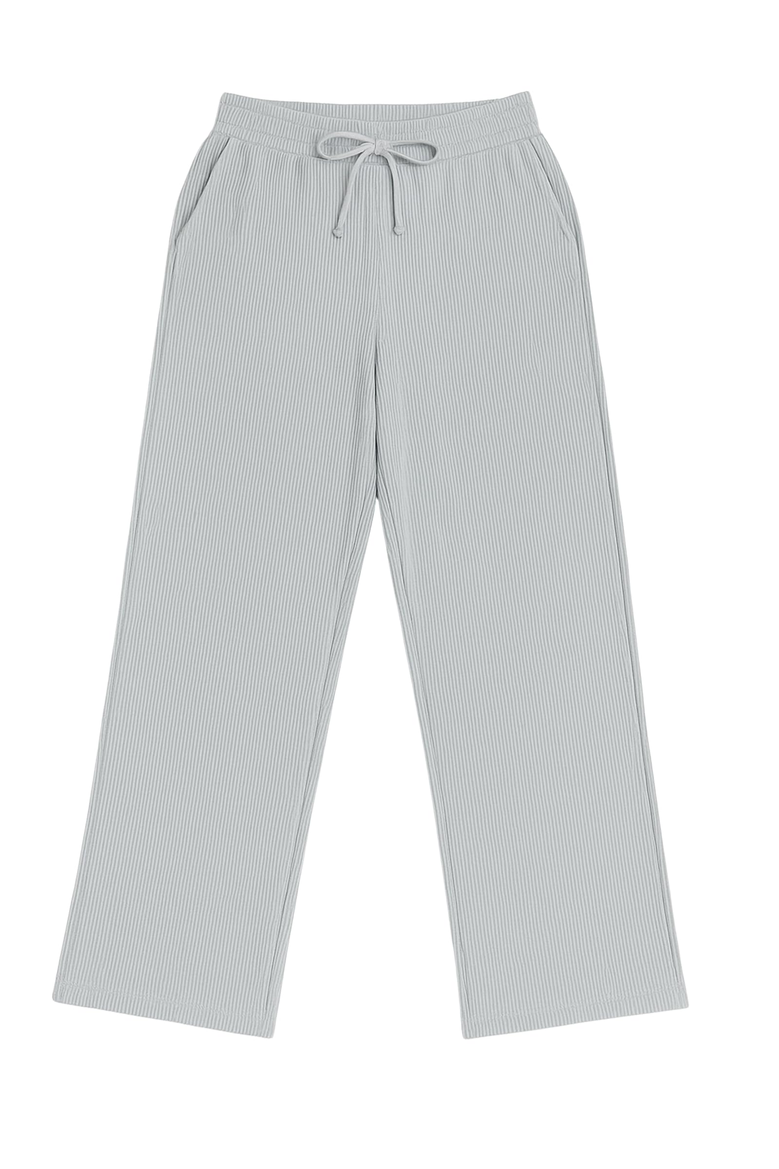 RIDDHI FASHION Women's Ribbed Lounge Pants for Women | Soft Comfortable Pajama Lower with Drawstring Waist & Pockets | Relaxed Fit Sleepwear Nightwear Bottom-image-48