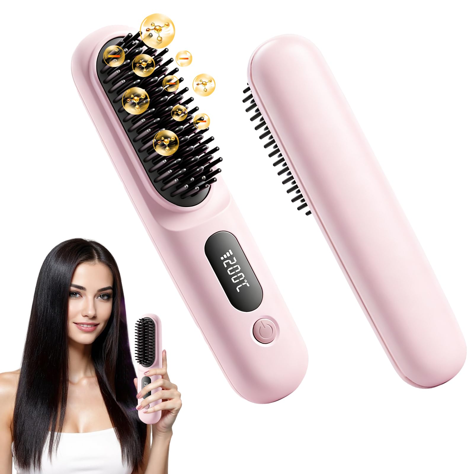 Photo 1 of GHSLZE Go Brush Pro Cordless Hair Straightener Brush
