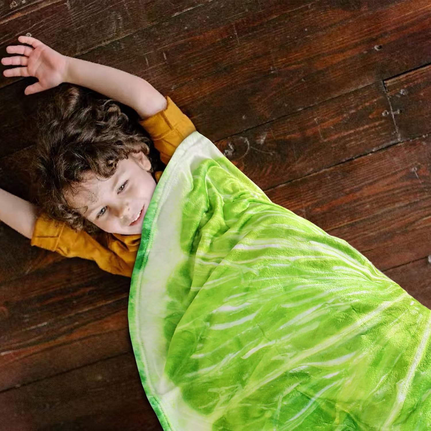 Vessia Lime Throw Blanket, Realistic Funny Food Blanket for Adults and Kids, 300GSM Soft Throw for Couch, Sofa, Bed, Fun Home Decor for All Seasons, 60 inches image 4