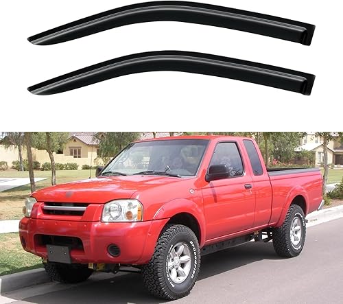 Miniatura 13 de Visores protectores de lluvia para ventana, deflectores de viento de canal exterior