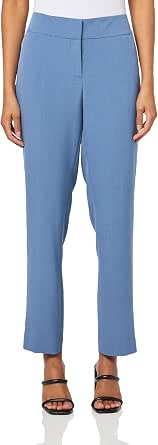 Kasper Women's Tab Waist Modern Dress Pants Gray Size 10 Petite