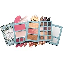 LAURA GELLER NEW YORK RSVP-Ready Big Night Out Full Face Travel Makeup Palette - All-in-One Set includes Eyeshadows, Eye Liners, Blush, Bronzer, Highlighter, Setting Powder, and Lip Creams