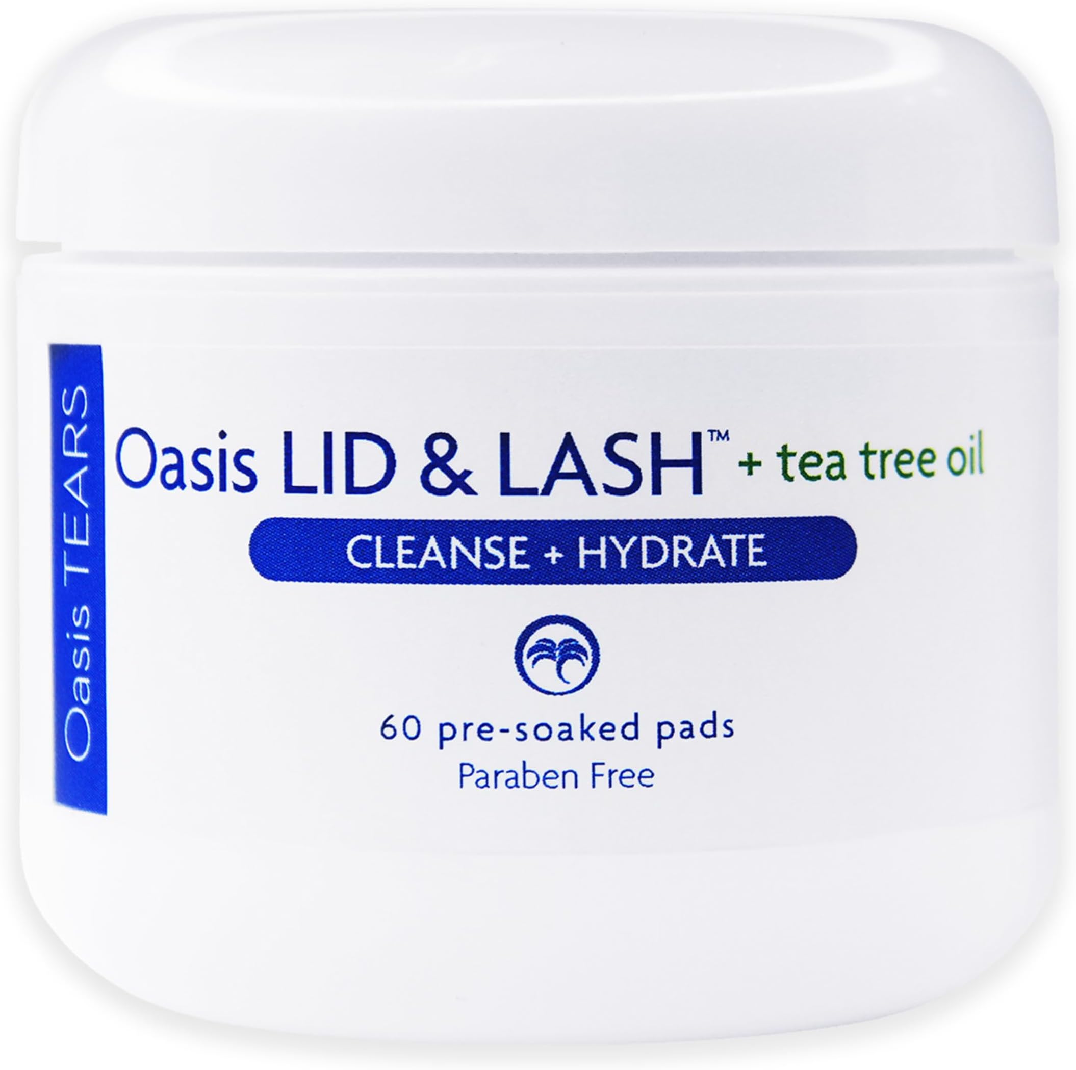 OT7300 - Oasis LID & LASH® + Tea Tree Oil for Eyelids & Lash Wipes | 60 Count | Paraben Free & Rinse Free