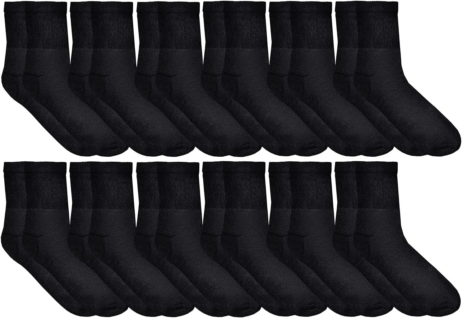 Yacht & Smith Mens Womens Diabetic Neuropathy Edema Socks, Cotton Crew, Ankle Medical Sock