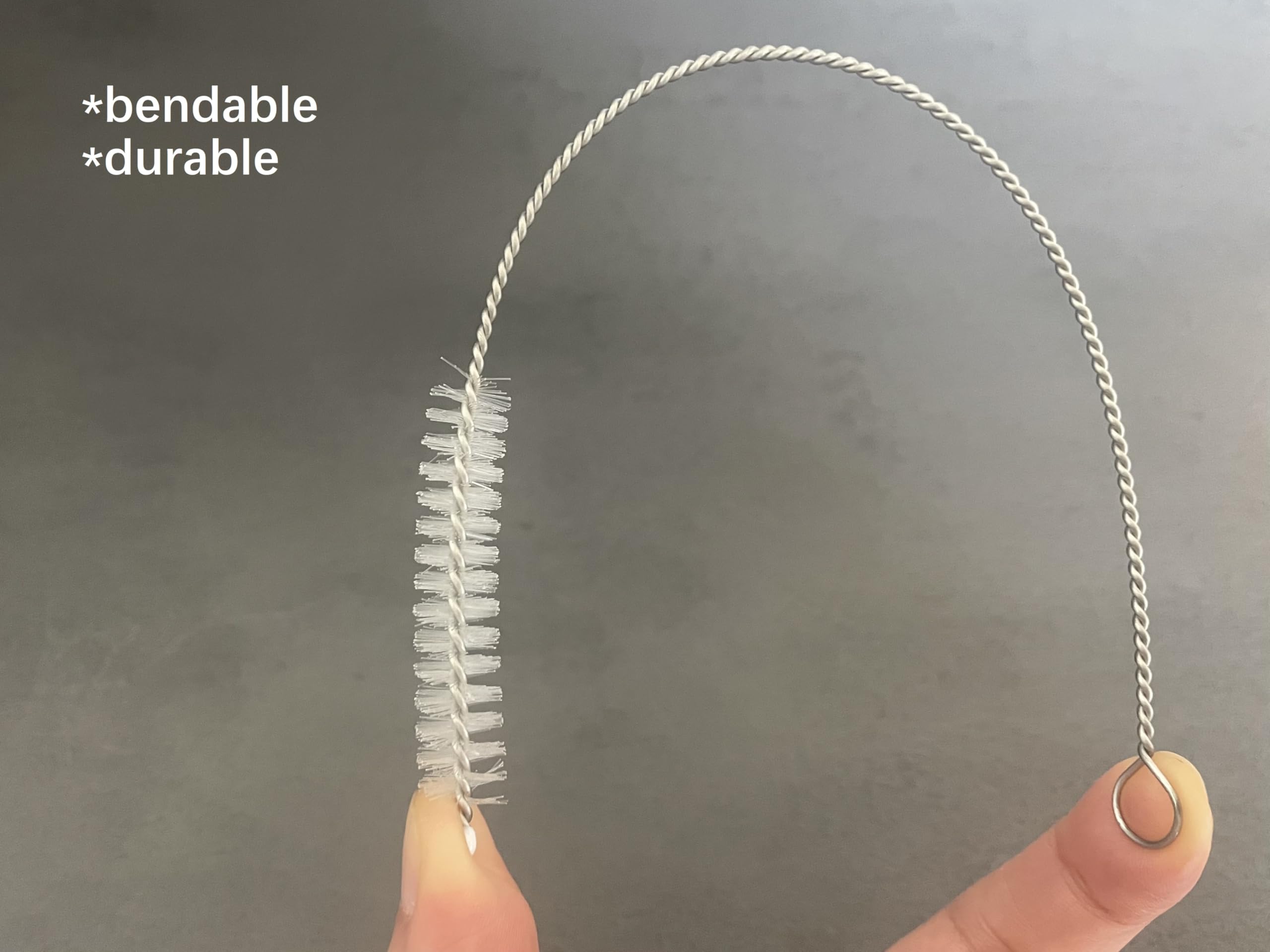 3 spazzole per cannuccia, 23 cm, spazzola per la pulizia di cannucce, piccoli tubi, accessori per biberon, provette, ideali per aperture strette