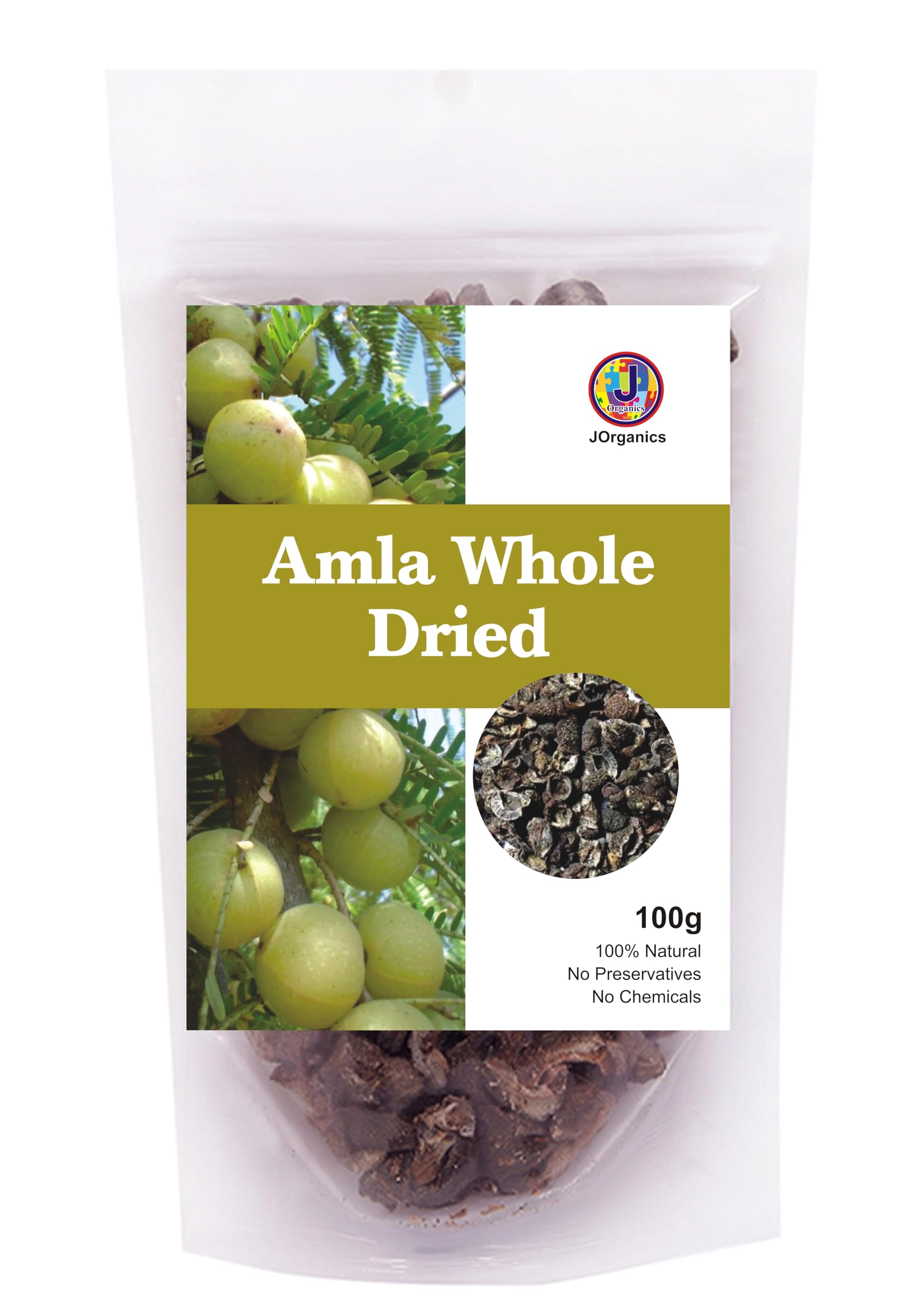 J Organics Amla Reetha Shikakai, Bhringraj and Hibiscus Sabut for Hair |Aritha|Ritha|Soapnuts|Indian Gooseberry |organic Bhringraj |Hibiscus /gudhal /gudhal fool Whole Suitable for All Hair Types (Pack of 5 ,50g each ,Total 250g Pack) 4