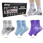 KOLEVAPE 3 Pairs Neuropathy Socks for Women & Men,Nano Comprex Ankle Sleeves Protection Elastic Socks,Soothe Socks for Neuropathy Pain,Anti Fatigue Compression Foot Sleeve Brace Socks