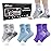 KOLEVAPE 3 Pairs Neuropathy Socks for Women & Men,Nano Comprex Ankle Sleeves Protection Elastic Socks,Soothe Socks for Neuropathy Pain,Anti Fatigue Compression Foot Sleeve Brace Socks