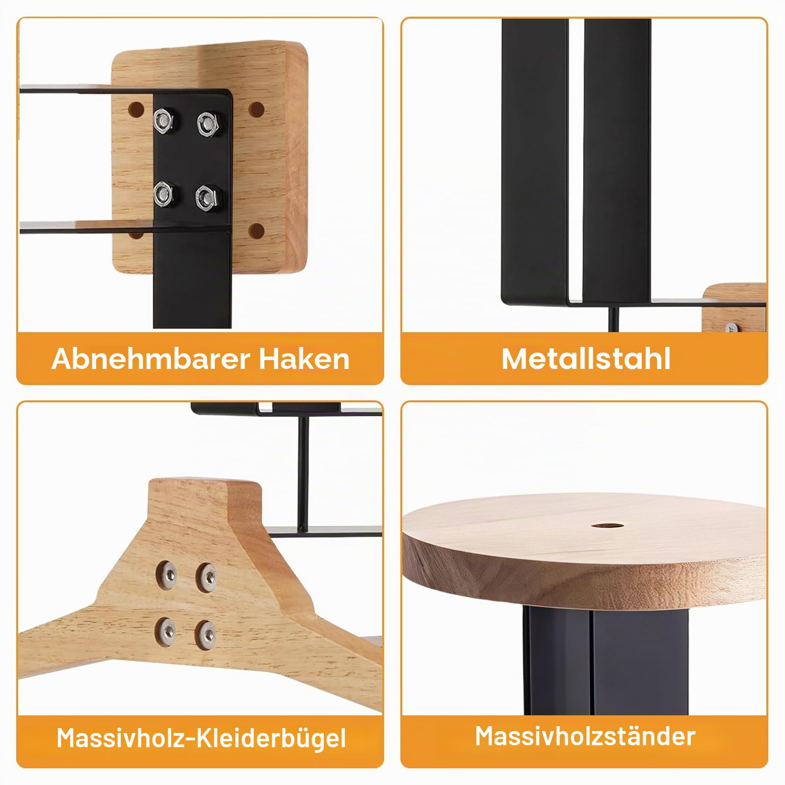 PORFOYO Helmhalterung Wand, Motorradhelm Halterung, Tactical Gear Wandhalterung aus Metall und Holz, Motorrad Garderobe, Helmhalter Wand zur Aufbewahrung von Helmen, Taktische und Schlüsseln