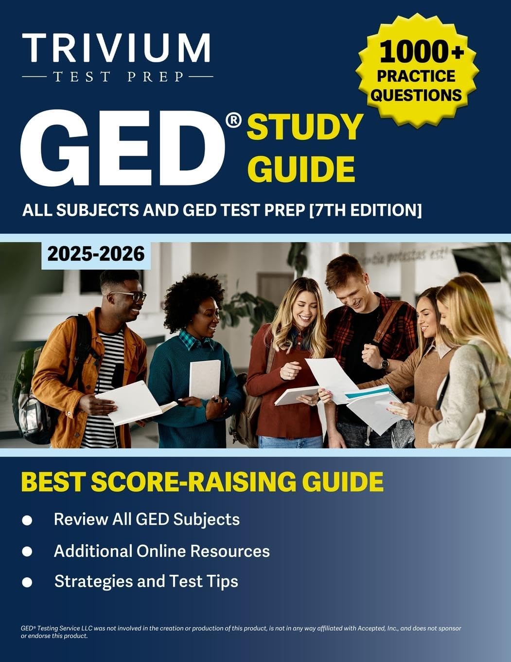 GED Study Guide All Subjects: Practice Questions and GED Test Prep: [7th Edition] Paperback – January 11, 2025