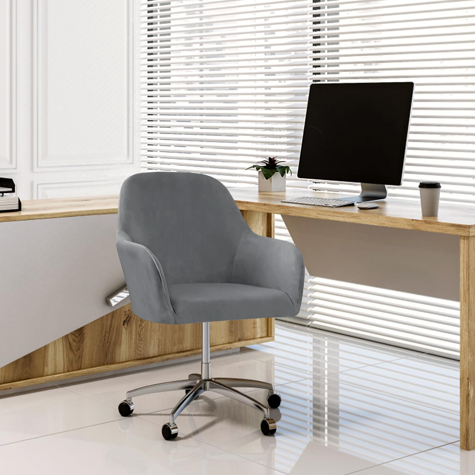 Betylifoy Housses de Chaise Scandinaves 4pcs, Housse de Chaise Élastique avec Accoudoir Extensible pour Salle à Manger Salon