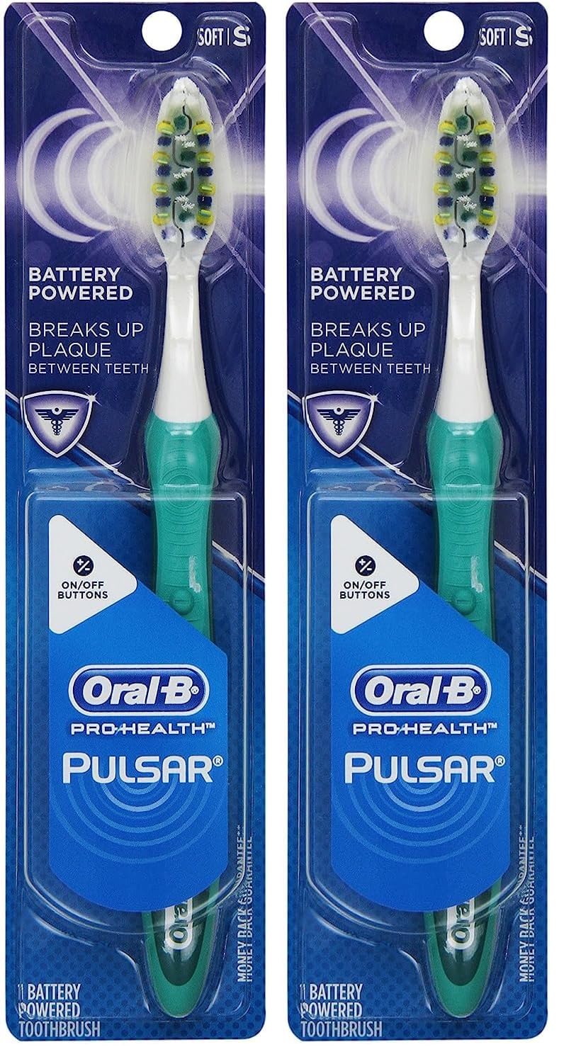 Oral-B Pulsar Soft Bristles Toothbrush 1 Count (Pack of 2)
