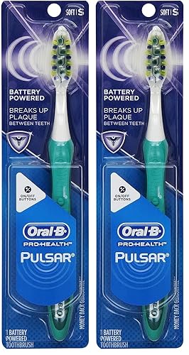 Oral-B Pulsar - Cepillo de dientes de cerdas suaves, 1 unidad (paquete de 2)