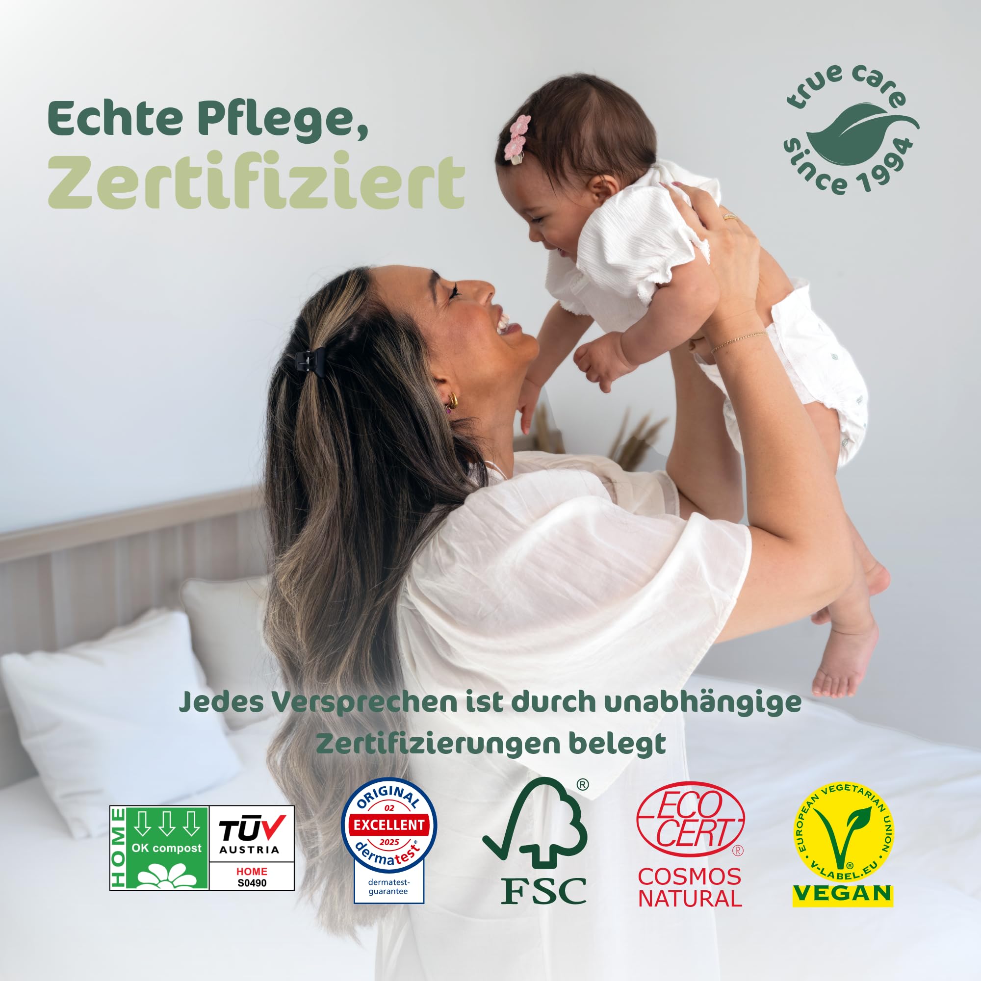 Naty Baby Feuchttücher Aloe Vera | 98% Wasser, hypoallergen & natürlich für empfindliche Haut | Parfümfrei & pflanzenbasiert | Sanfte Reinigung für Neugeborene und Babys | 672 Tücher (12 Packungen)