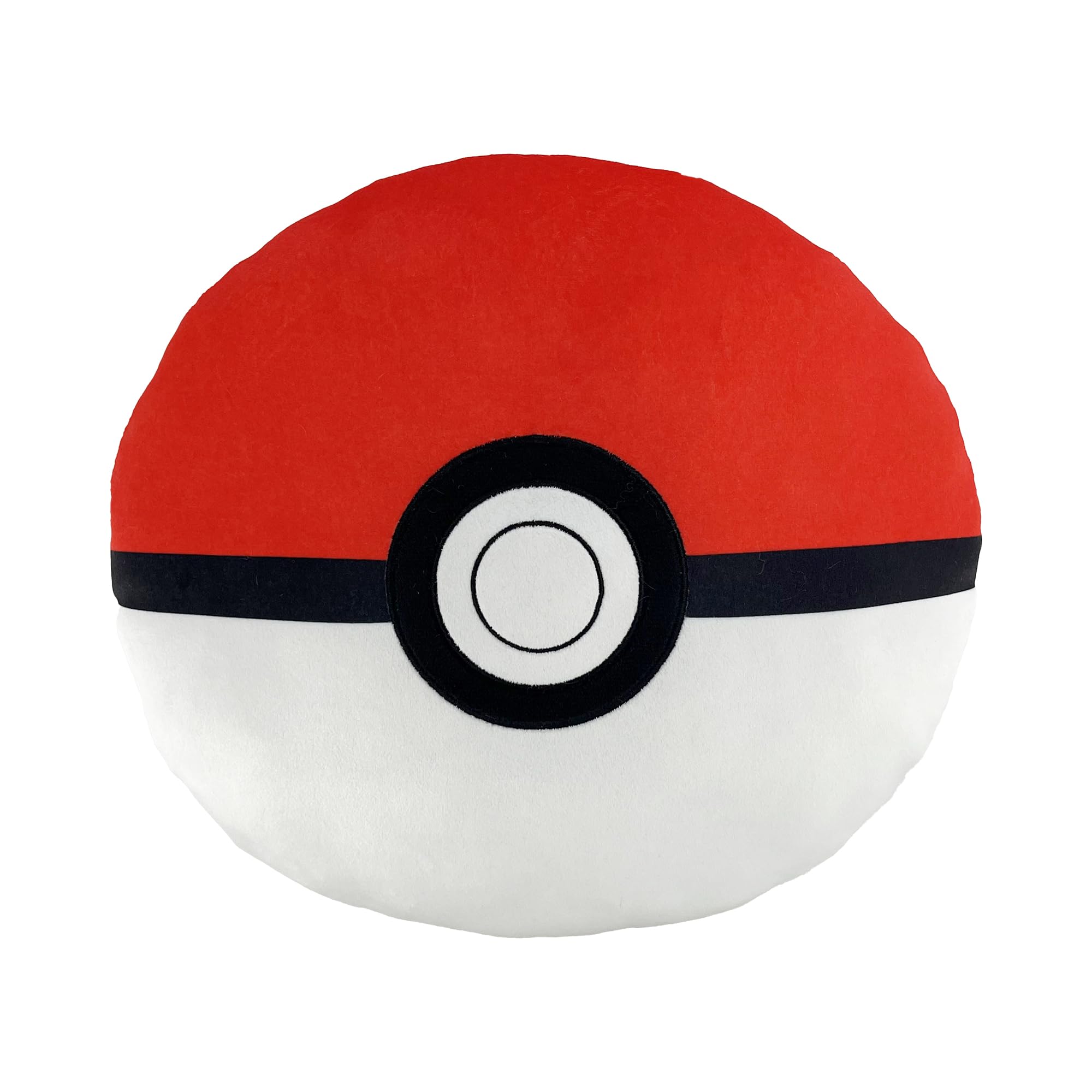 NORTHWEST Pokemon Poke Ball Cloud Pillow 12" – Plush Pokemon Stuffed Toy, Kids Room Decor, Cartoon Character Pillow, Gift for Boys & Girls