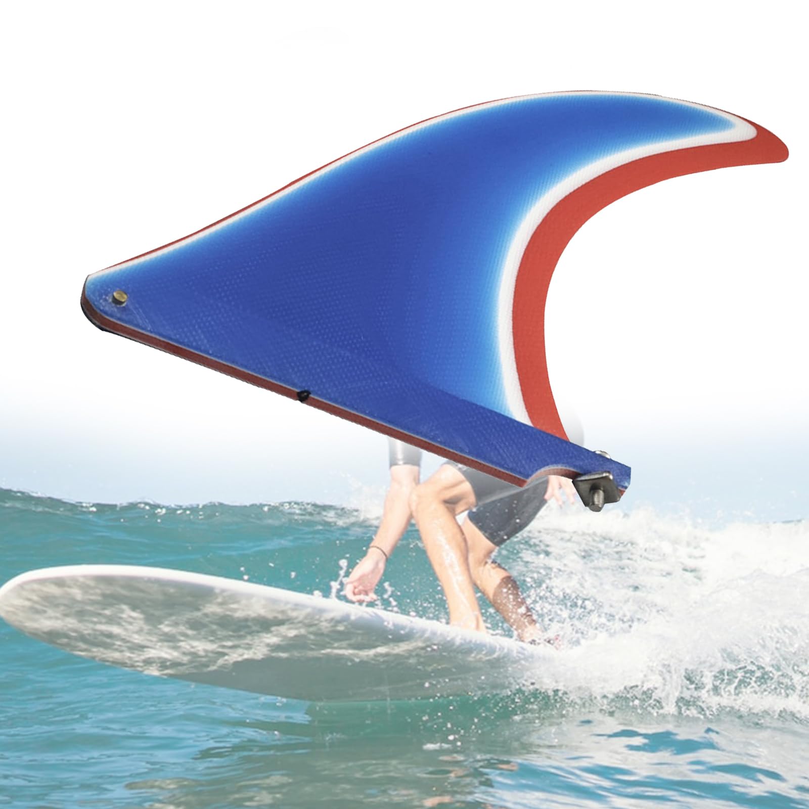 Aileron de planche de surf en fibre de verre, maniabilité de rotation fluide pour améliorer la vitesse, aileron de surf polyvalent