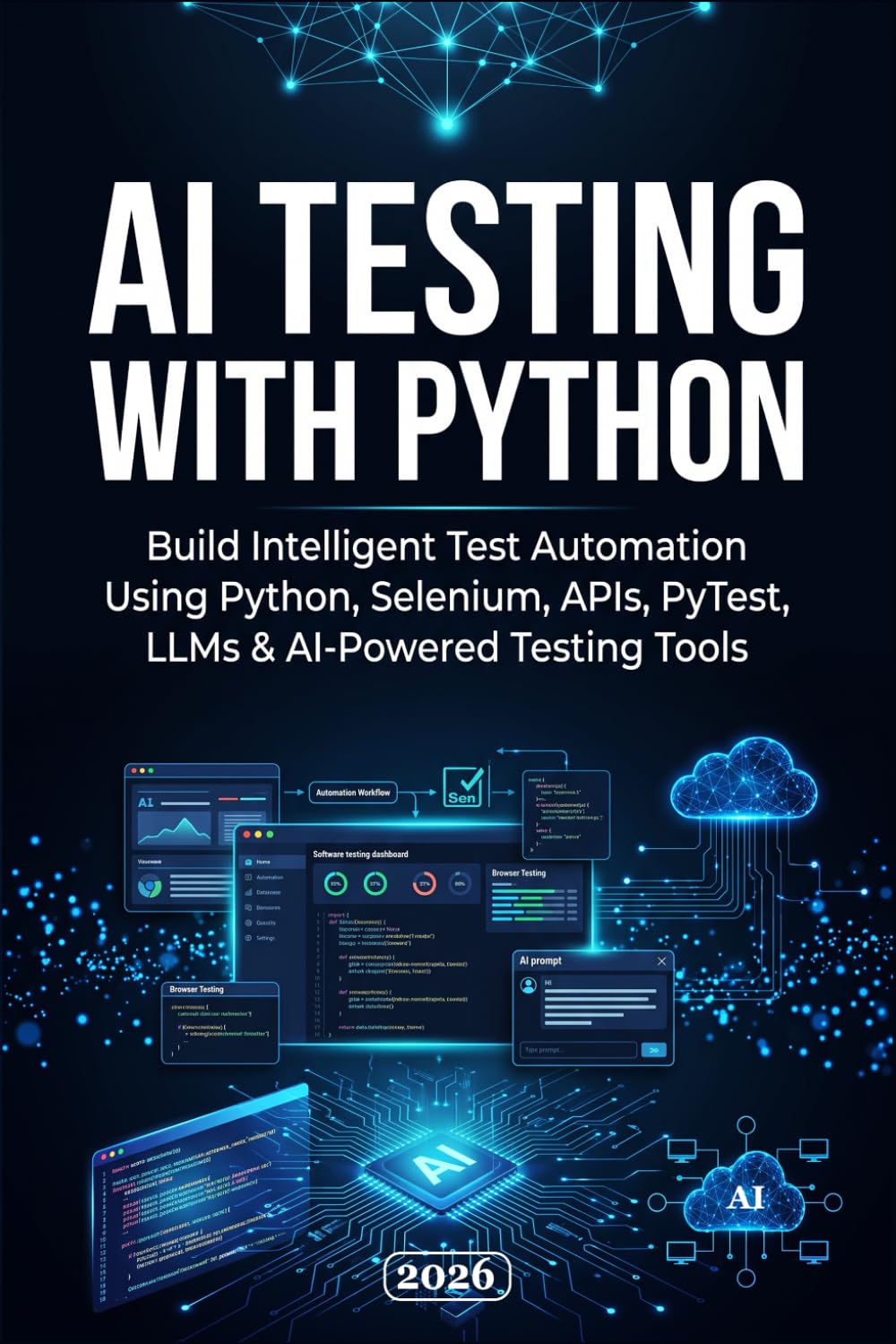 AI Testing with Python: Build Intelligent Test Automation Using Python, Selenium, APIs, PyTest, LLMs & AI-Powered Testing Tools (QA Testing)