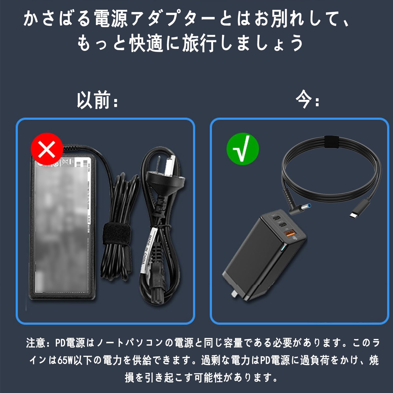 Amazon.co.jp: USB Type C PD ケーブル Type-C to HP ノートパソコン