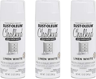 302591-3PK Chalked Ultra Matte Spray Paint, 12 oz, Linen White, 3 Pack