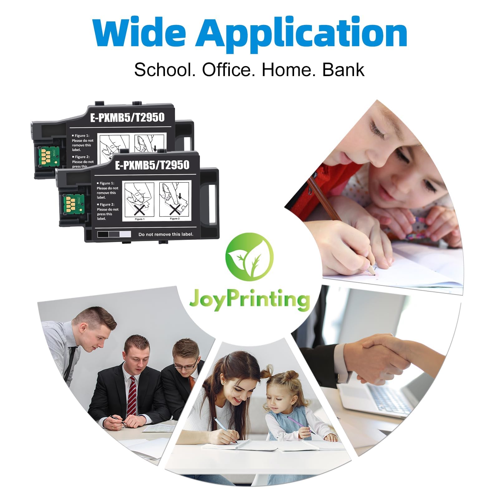 T2950 - Boîte de Maintenance Compatible avec Epson C13T295000 - Noir - pour Workforce WF-110 WF‑110W PX-S05B S05W WF-100