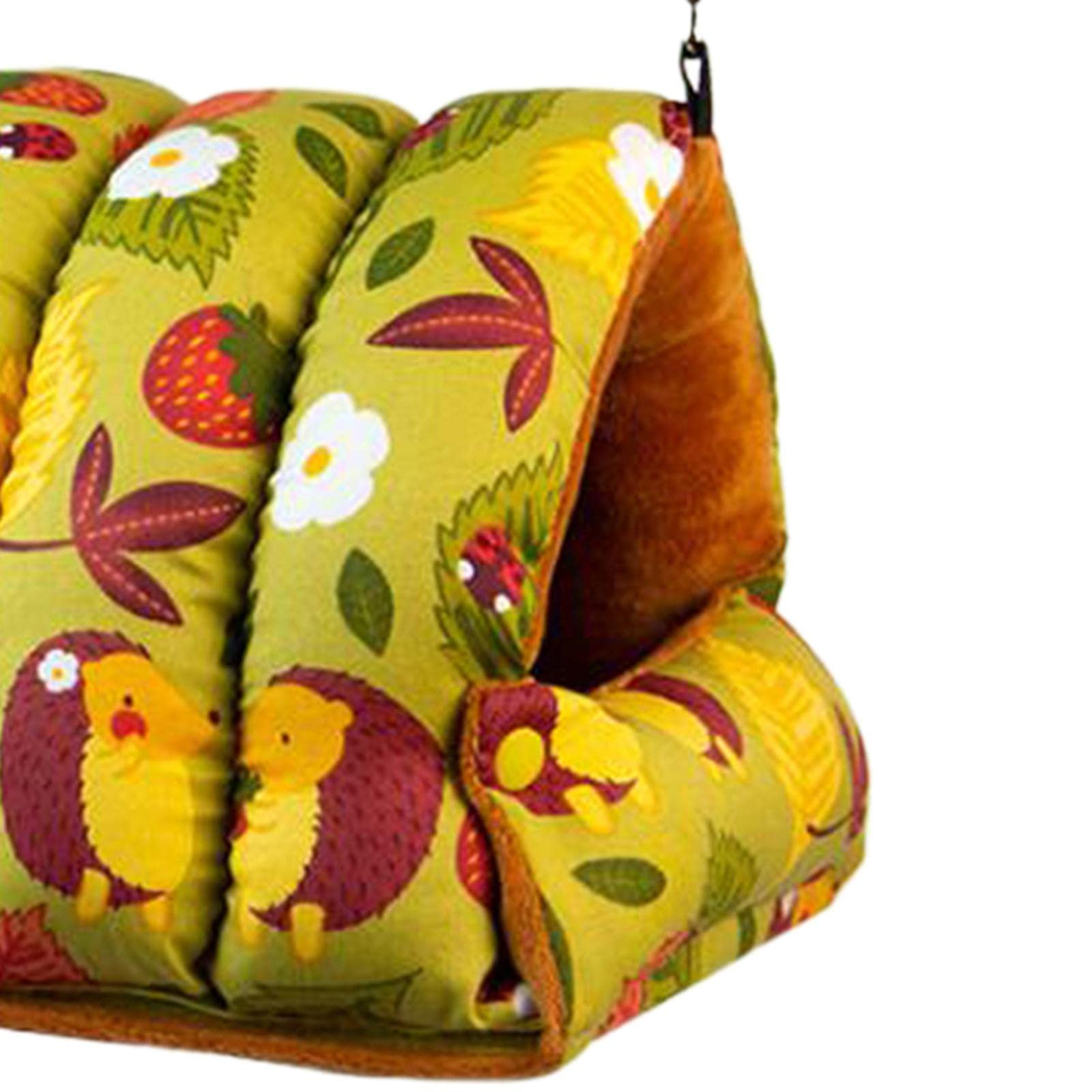 Hamac pour Perroquet, Cage Suspendue en Forme de Grotte et Nichoir en Coton Chaud pour Petits Oiseaux, Décoration Intérieure, Rose Petit