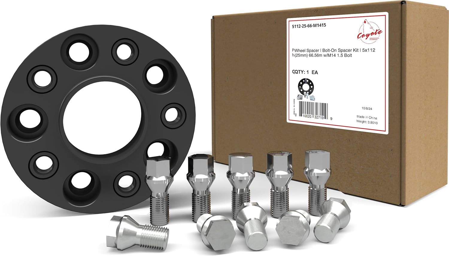 Wheel Accessories Parts 1 Pc Hub Centric Euro Wheel Spacer Adapter 25mm Thick Fits Bolt Patterns 5x112 Bolt Pattern