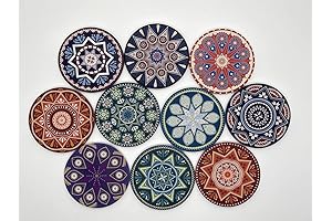 Divine Harmony: Absorbent Mandala Coasters Infused with Eastern Charm
