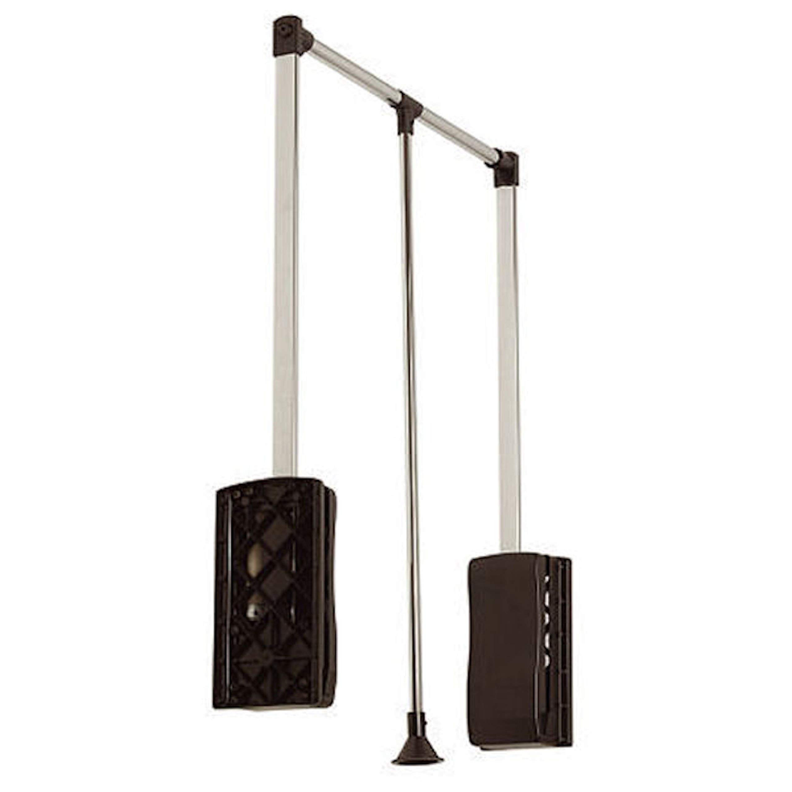 SO-Tech® Barra Colgador basculante Barra abatible para Armario Ancho Adaptable de 450-1150 mm Negro