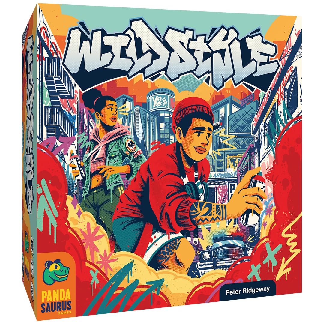 Pandasaurus Games Wildstyle - Jeu de stratégie en Temps réel - Jeu sur Le thème du Street Art - Jeu Amusant pour Adultes et Adolescents - À partier de 14 Ans - 2 à 5 Joueurs - Anglais