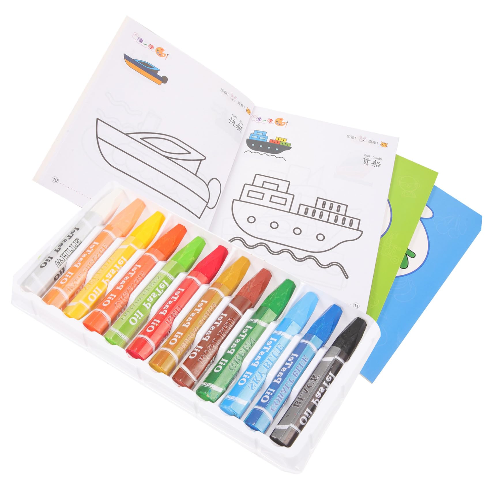 Libro da Colorare per Bambini 48 Pagine, Set 1 Carta | Doodle Book per Ragazzi e Ragazze, Facile da Portare, Uso Casa e Outdoor