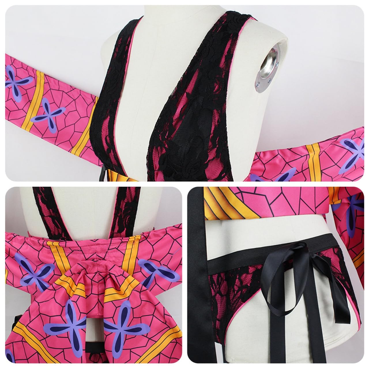 鬼滅の刃 堕姫 上弦の六 鬼 十二鬼月 だき 梅 きめつ コスプレ 7点セット 鬼滅の刃 堕姫 上弦の六 鬼 十二鬼月 だき 梅 撮影用 コスプレ 7点セット