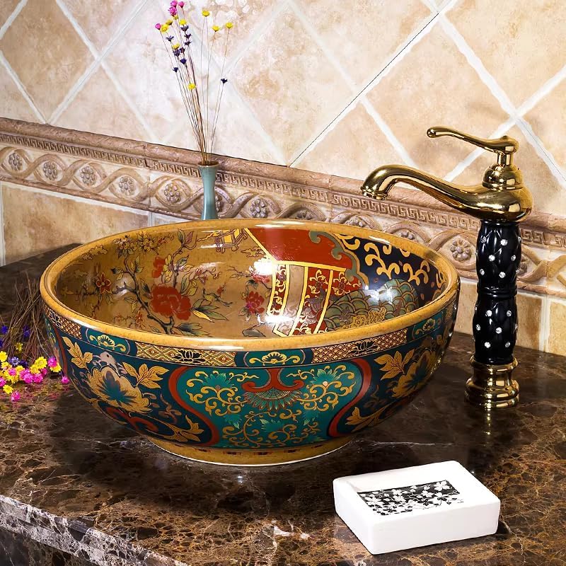 Moroccan Ceramic Wash Basin - Table Top Design -1 Moroccan Ceramic Wash Basin - Table Top Design -1