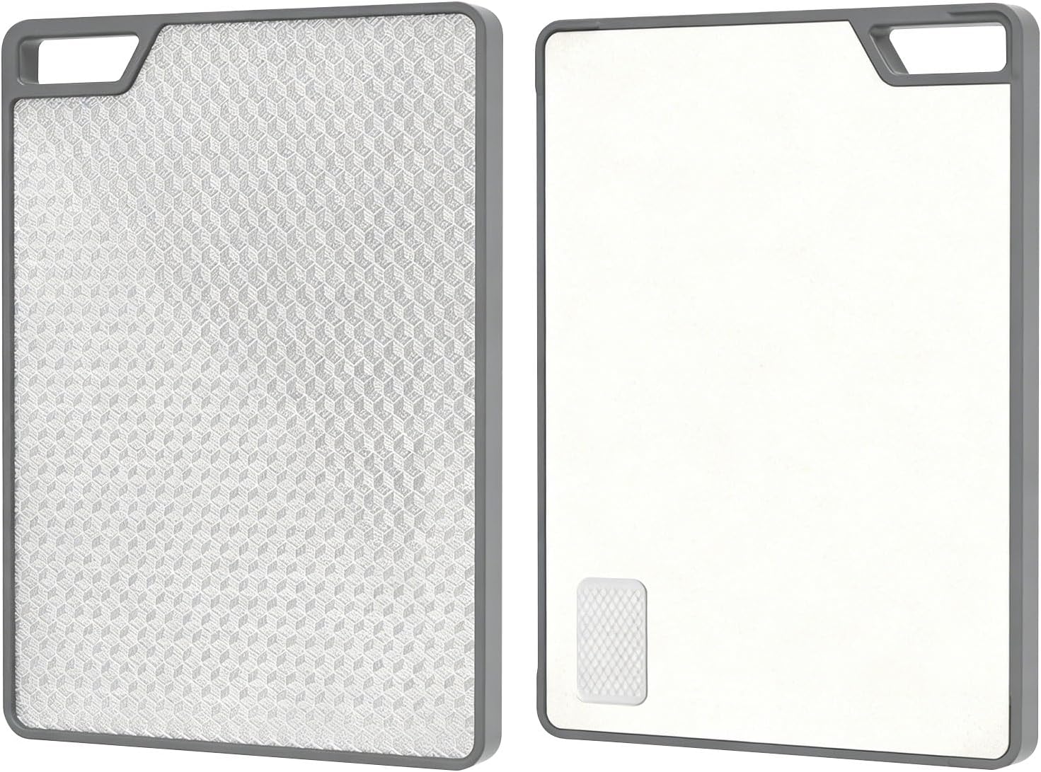Stainless Steel Cutting Board with Wheat Fiber Surfaces Double Sided Design Chopping Board for Kitchen Hygienic Cooking Cook Cutting