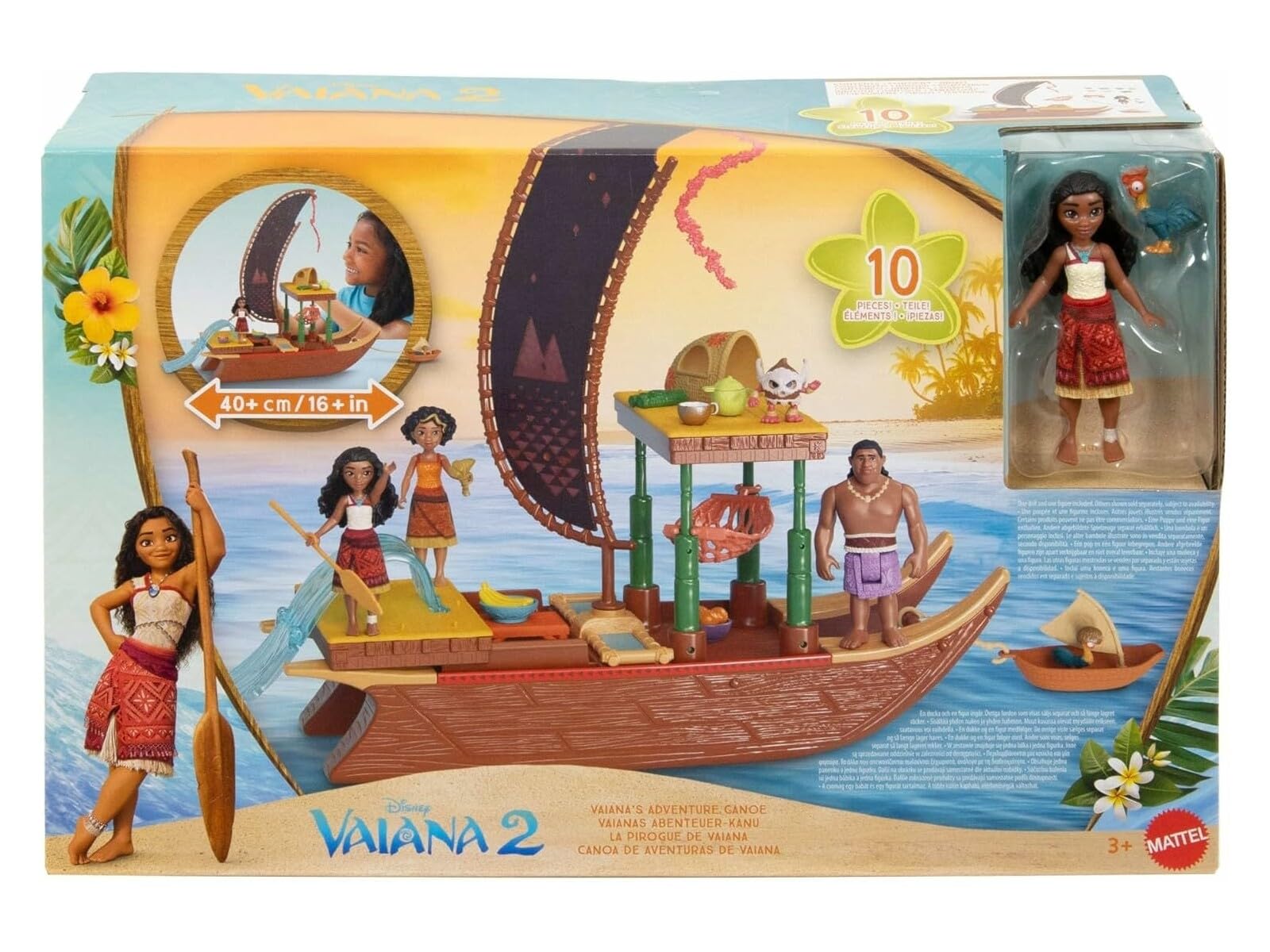 ⭐️MOANA⭐️さま専用です Mattel Disney Moana's Dugout 2 Transformable Moana 2 Set