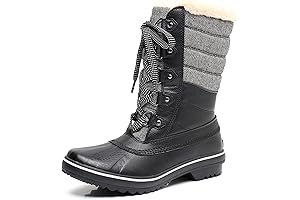 Women's Mid-Calf Waterproof Winter Snow Boots