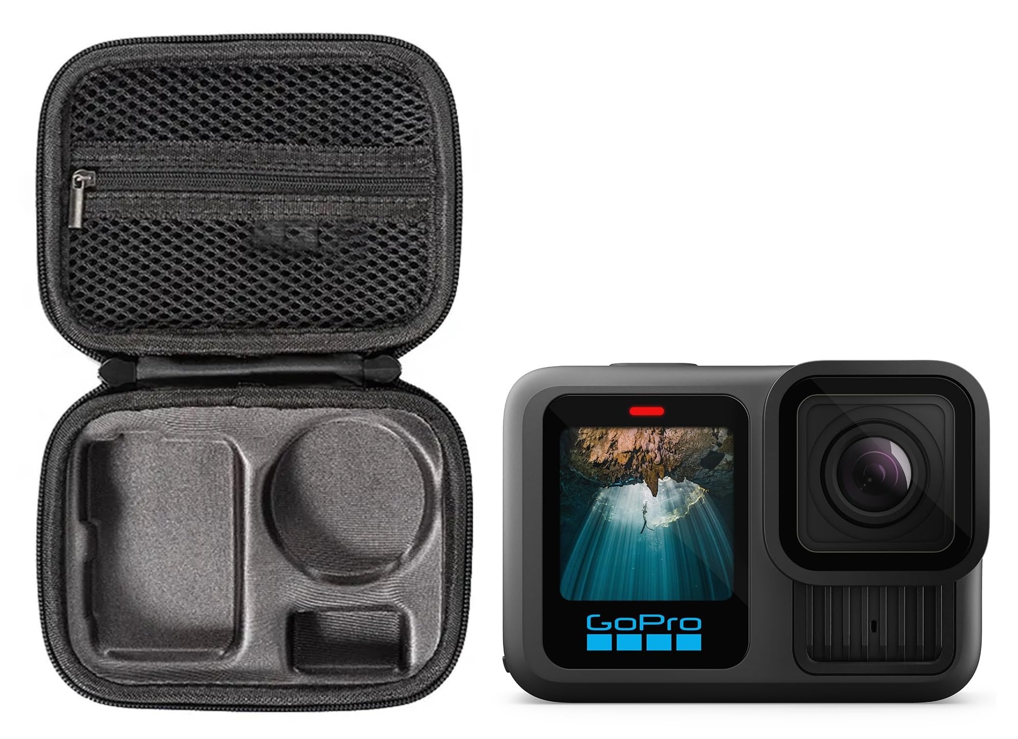VERTUS® Carrying Case Storage Bag for GoPro Hero 13/12/11/10/9/8/7/6/5/4/3 Action Camera, Travel Case Cover for GoPro Hero 13/Hero 12/Hero 11/Hero 10/Hero 9 Black Action Camera (Hard|Black)-image-24