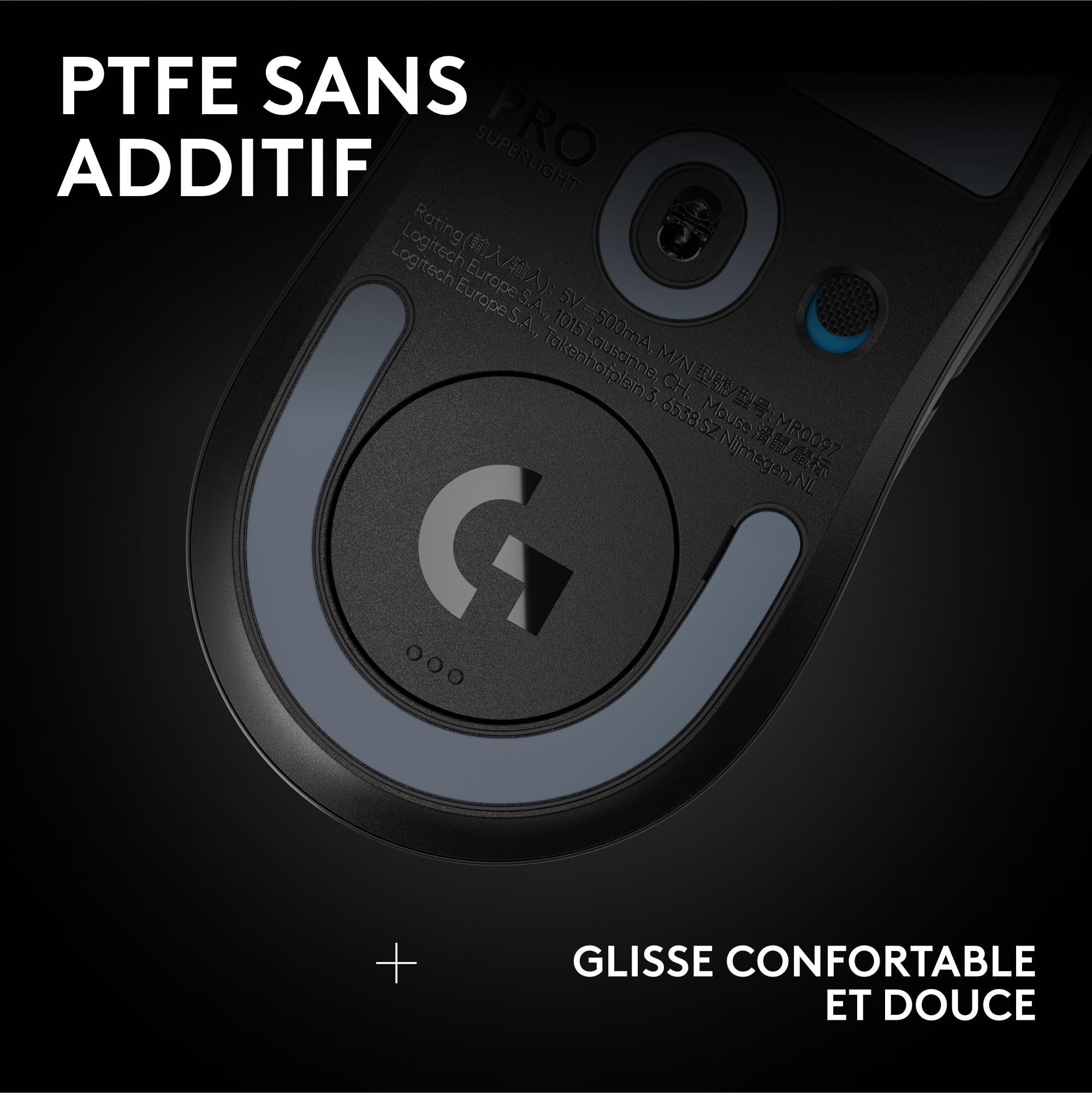 Logitech G PRO X SUPERLIGHT 2 SE, souris gaming sans fil | Souris Pro-Grade 60 g, 5 boutons, capteur 44 000 DPI, taux de rapport 8 kHz, recharge USB-C, pour PC/Mac - Noir