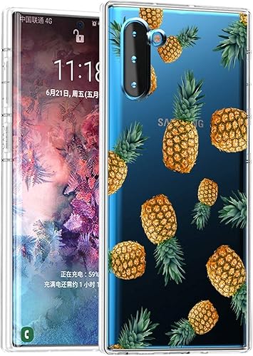 Funda para Galaxy Note 10, Galaxy Note 10 para niñas y mujeres, delgada, a prueba de golpes, patrón transparente, suave, flexible, TPU, funda