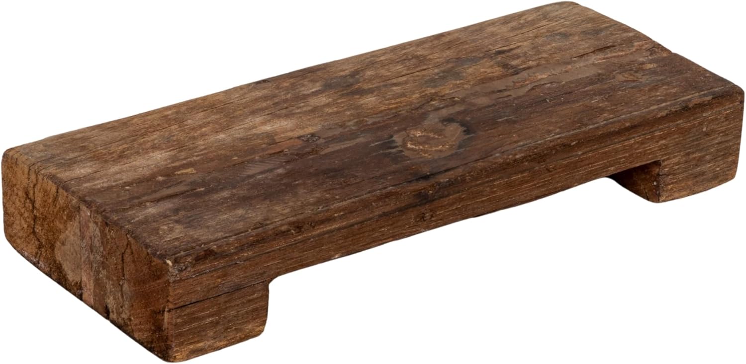 Creative Co-Op Found Decorative Wood Pedestal (Each one Will Vary)