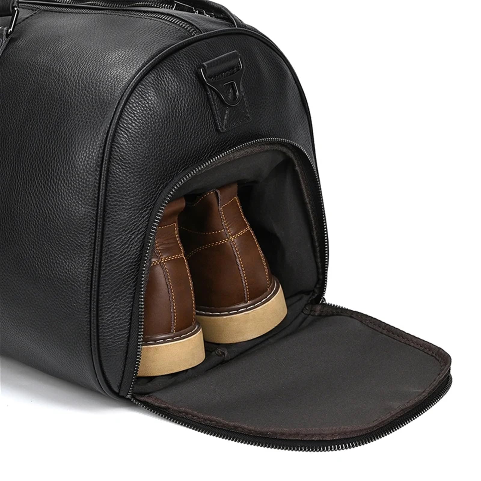 Borsone Sportivo in Pelle per Uomo Borsa da viaggio in pelle di mucca da uomo, grande capacità, borsa da viaggio, borsa da weekend nera da uomo, bagaglio a mano, borsa da fitness, borsa sportiva per S