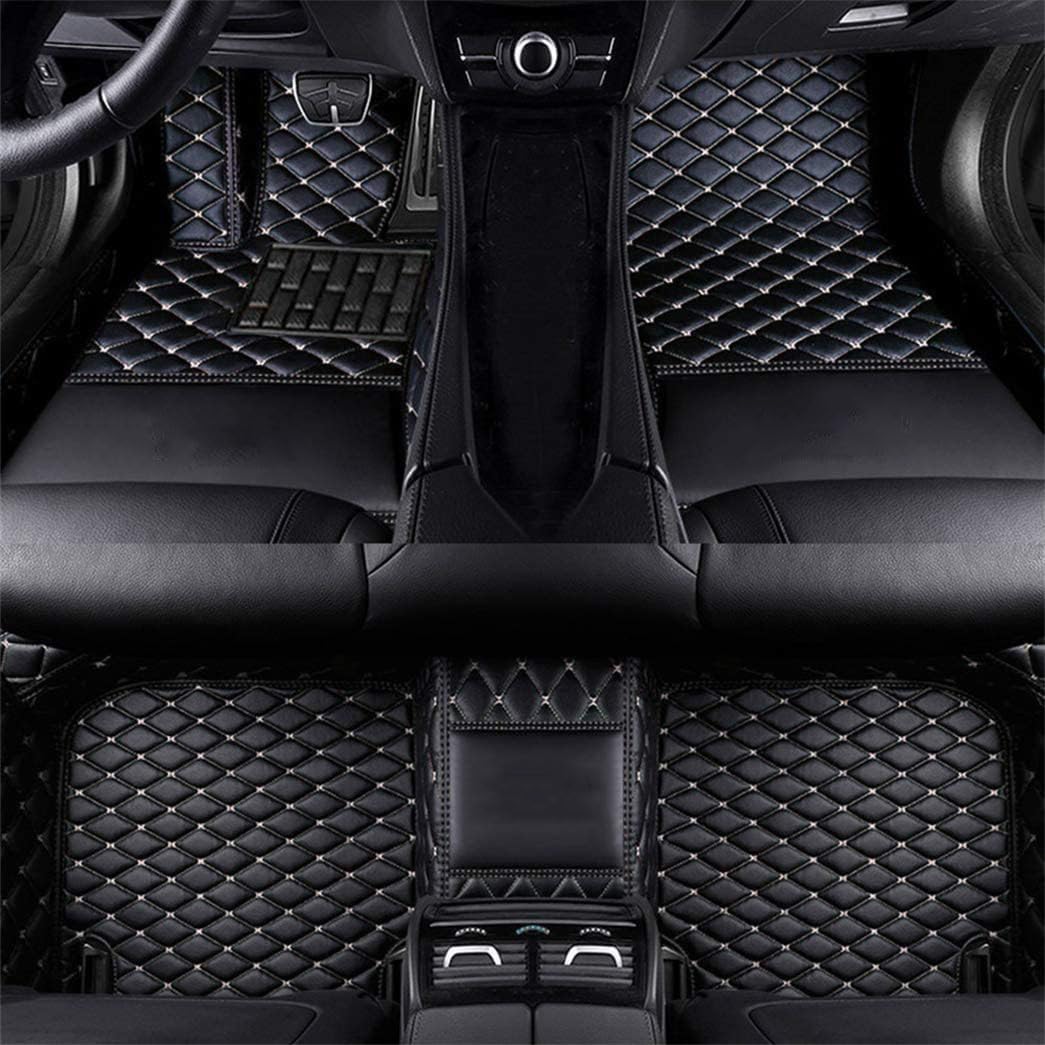 Tapis de sol de voiture sur mesure pour Lincoln MKX 2015-2018 noir beige