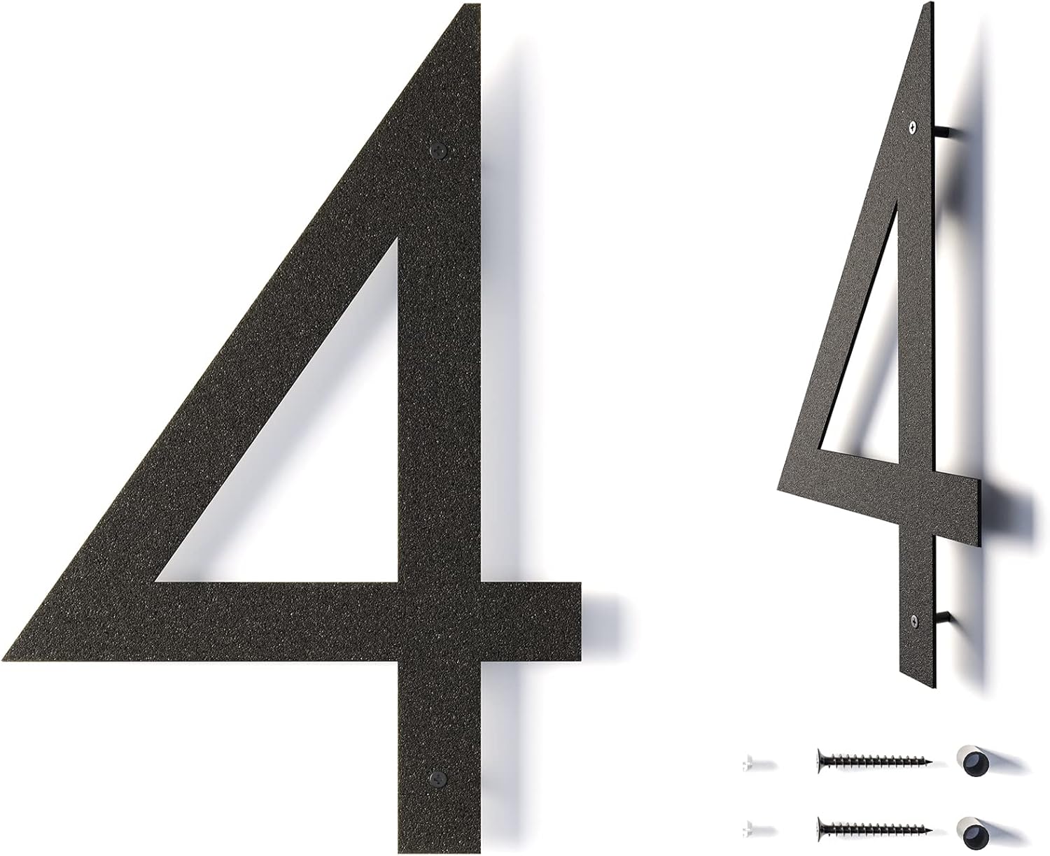 12 Inch Modern Floating House Numbers for Outside Large Metal House Numbers for Outdoors