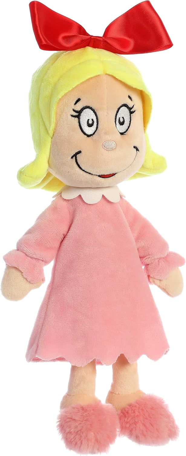 Aurora® Whimsical Dr. Seuss™ Cindy Lou Who Stuffed Animal - Officially Licensed Plush for Imaginative Play - Perfect for Kids and Adults - Multicolor 12 Inches