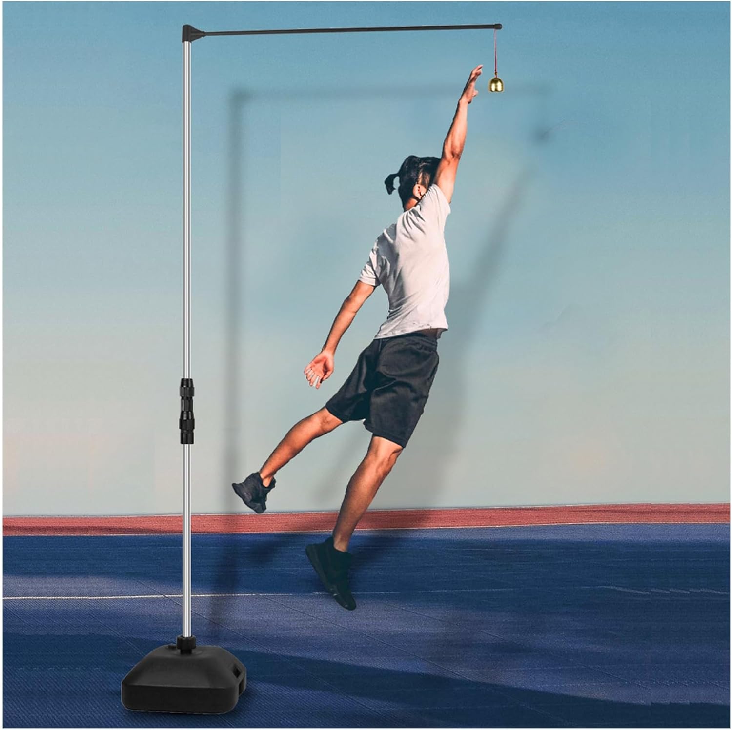 Adjustable Height Vertical Jump Tester,Vertical Jump Training Equipment Tool,for Adult Teen for Volleyball Slam Dunk Jump Training Aid,Easy to Install