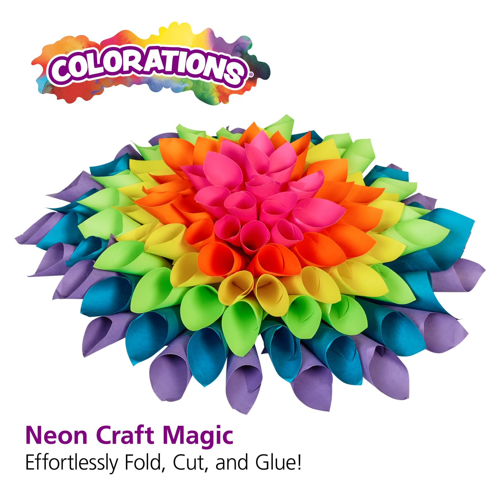 Colorations Papier kraft léger fluo – 600 feuilles